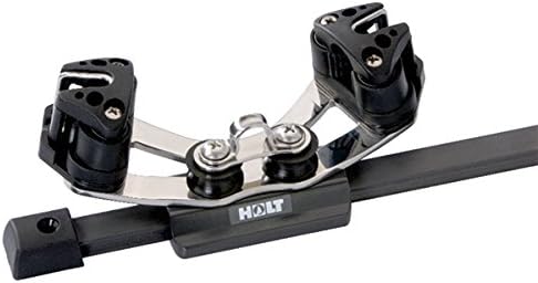 Nautos HT4415 - Mainsheet CAR with Double CAM Cleat - for 14 MM H Type Track