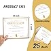 25 Gold Certificate of Completion, Training Completion, Student Course Certificates of Achievement and Recognition, 8x10 Inches