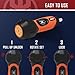 KNINE OUTDOORS Torque Screwdriver Wrench Driver Set 10-70 Inch Pounds lbs for Maintenance, 21 Hex Bits, Shaft Extension, For Tools, Bike Repairing and Mounting, Orange