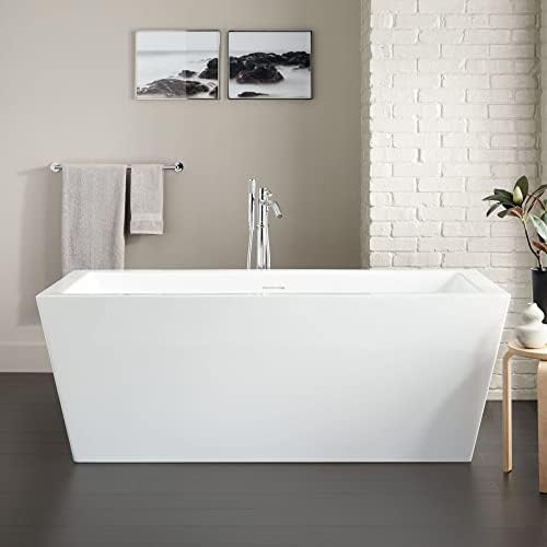 Signature Hardware 480866 Eaton 59" Acrylic Free Standing Soaking Tub - White