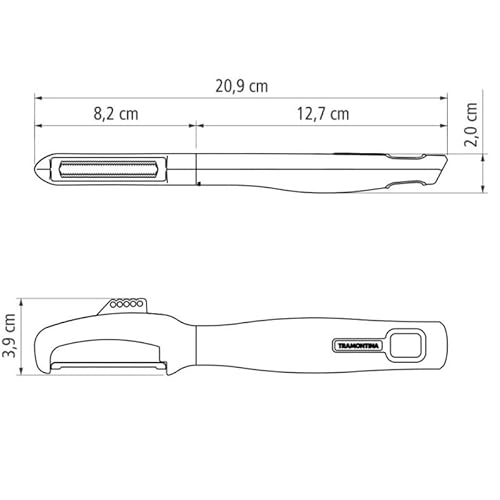 Descascador Fio Serrilhado Inox Verano Onix Tramontina