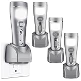 Grinsvalley 3 Pack Rechargeable Emergency Lights for Home Power Failure Rechargeable Plug in Flashlights for Wall, Automatic Turn On Power Outage Night Light Flashlight for Hurricane Preparedness