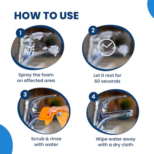 Image of Happi Planet | Tap Cleaner & Limescale Remover and Herbal Floor Cleaner Combo Pack | India's 1st Foaming Formulation Tap Cleaner for Reduced Scrubbing Effort & Floor Cleaner- Powered by Neem