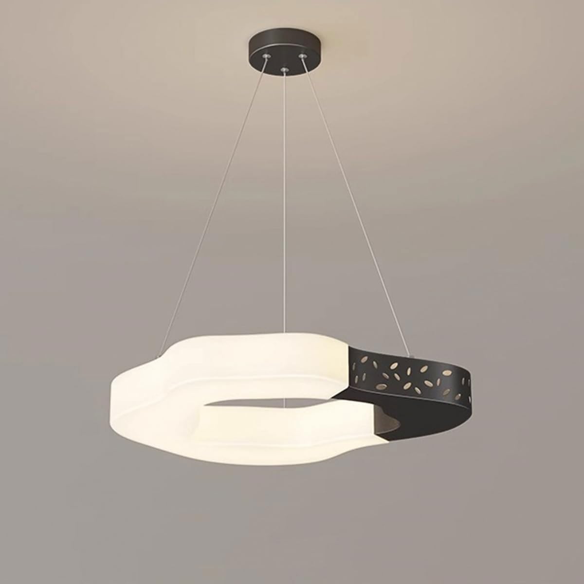 Lustre d'intérieur de luxe LED pour illuminer un îlot de cuisine moderne