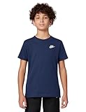 Nike Kid's Sportswear JDI T-Shirt, Midnight Navy/University Red, Medium