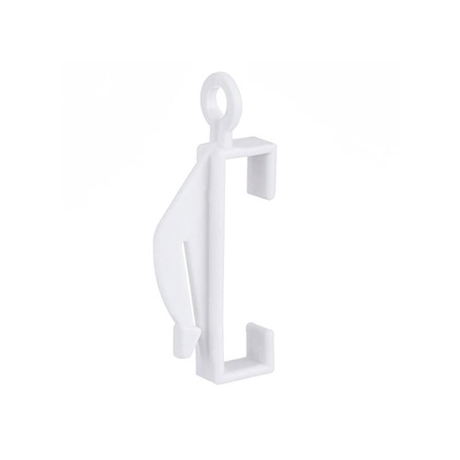 Curtain Hooks 200Pcs White Bean Sprout Rod Slides