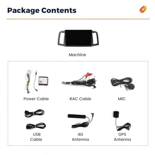Radio coche DAB Android 14 Doble DIN para Jeep Grand Cherokee 2004-2007 con Android Auto 6