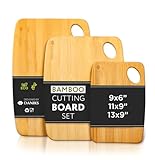 Daniks 100% Organic Bamboo Cutting Board...
