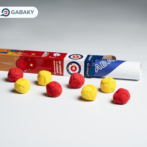 GABAKY Jeu de Pétanque Originale, Mix de Palet et Curling, Cible avec 8 Boules Molles, Tout Terrain Intérieur Extérieur Indoor Outdoor (Édition Classique) – vue 6