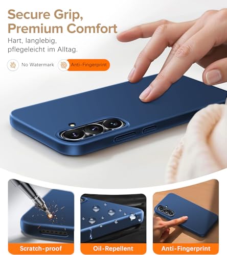Coque Samsung S26 5G Slim rigide et mate de couleur bleue - 4