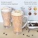 Ice Coffee Cups, Plastic Coffee Mugs, No More Diluted Drinks, Insulated Cups, Drinking Glasses, House Warming Gifts New Home, Gifts for Mom, Set of 2, 15 oz, coffee Bar Accessories, Smoothie Cup