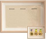 Marco de madera para medallas de honor, a prueba de polvo, caja de almacenamiento para medallas de deportes militares, marco de fotos, diseño conveniente