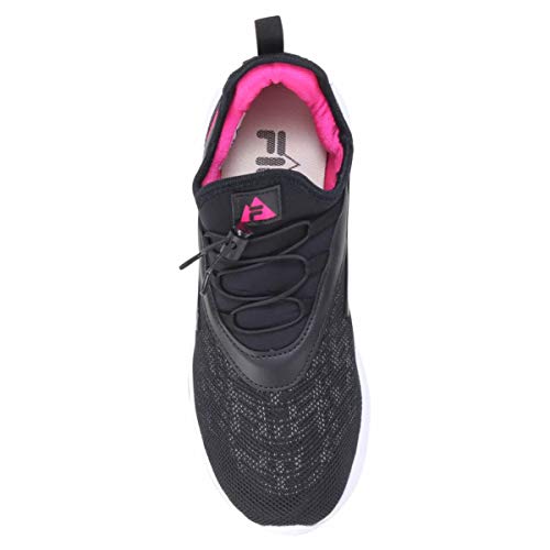 Tênis, V.Track 2.0, Fila, Feminino, Preto/Grafite/Rosa Flúor, 40