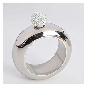 Roestvrijstalen Zilveren Heren En Dames Armband HIP FLASK Draagbare 3.5 OZ Diamond Deksel Ronde Wijnfles, Trechter, Verjaardag Party Club Bar Gift