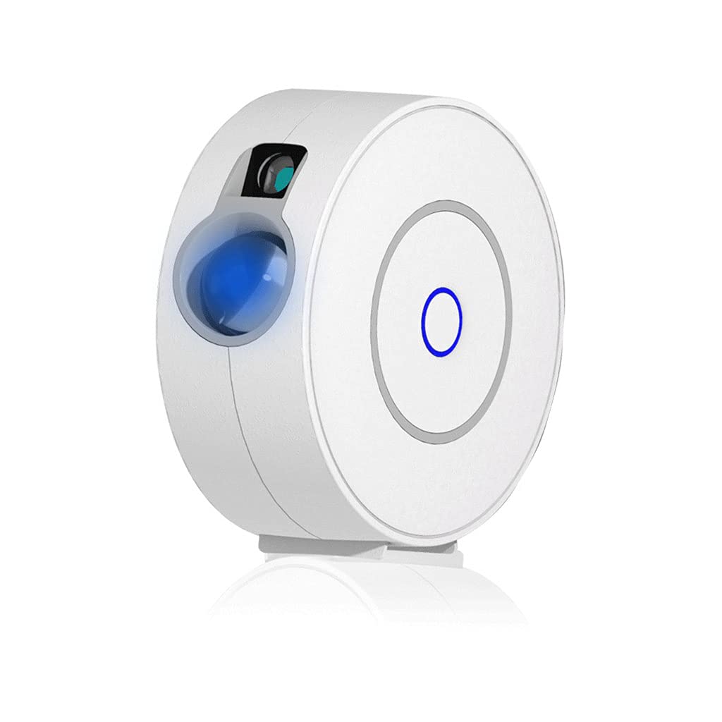 WUURAA Proyector de estrellas para cielo LED multicolor, nebulosa en movimiento, lámpara de luz nocturna, aplicación controlada por voz, funciona con luces LED H para dormitorio, conectores a batería,
