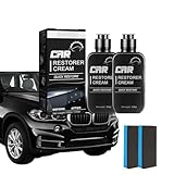 Buhocolor Restaurador, 3.5 Fl Oz Restaurador De PláSticos para Auto, Crema Restauradora De Autos, Buhocolor Restaurador Universal Plastico, Crema Restauradora De Autos (2pcs)