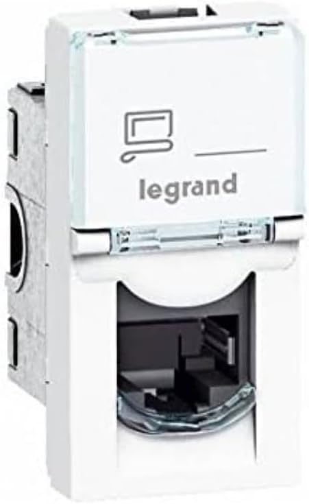 Legrand 076551 Category5e Utp Mosaic Socket, 1 Module, White