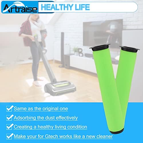 Artraise Filters for Gtech Air Ram MK2 K9 4 Packs Replacement Stick Filter for Gtech AirRam MK2 Cordless Vacuum Cleaner Filters