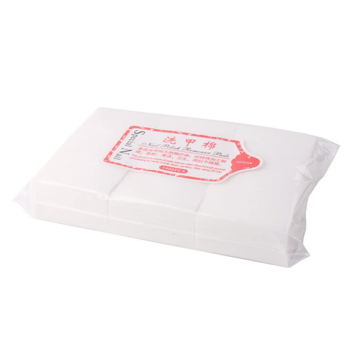 Mikinona 3000pcs Nail Polish Pads Thickened Pads for Gel Nail Polish Disposable Cleaning Towels for Ladies Girls (Packs)