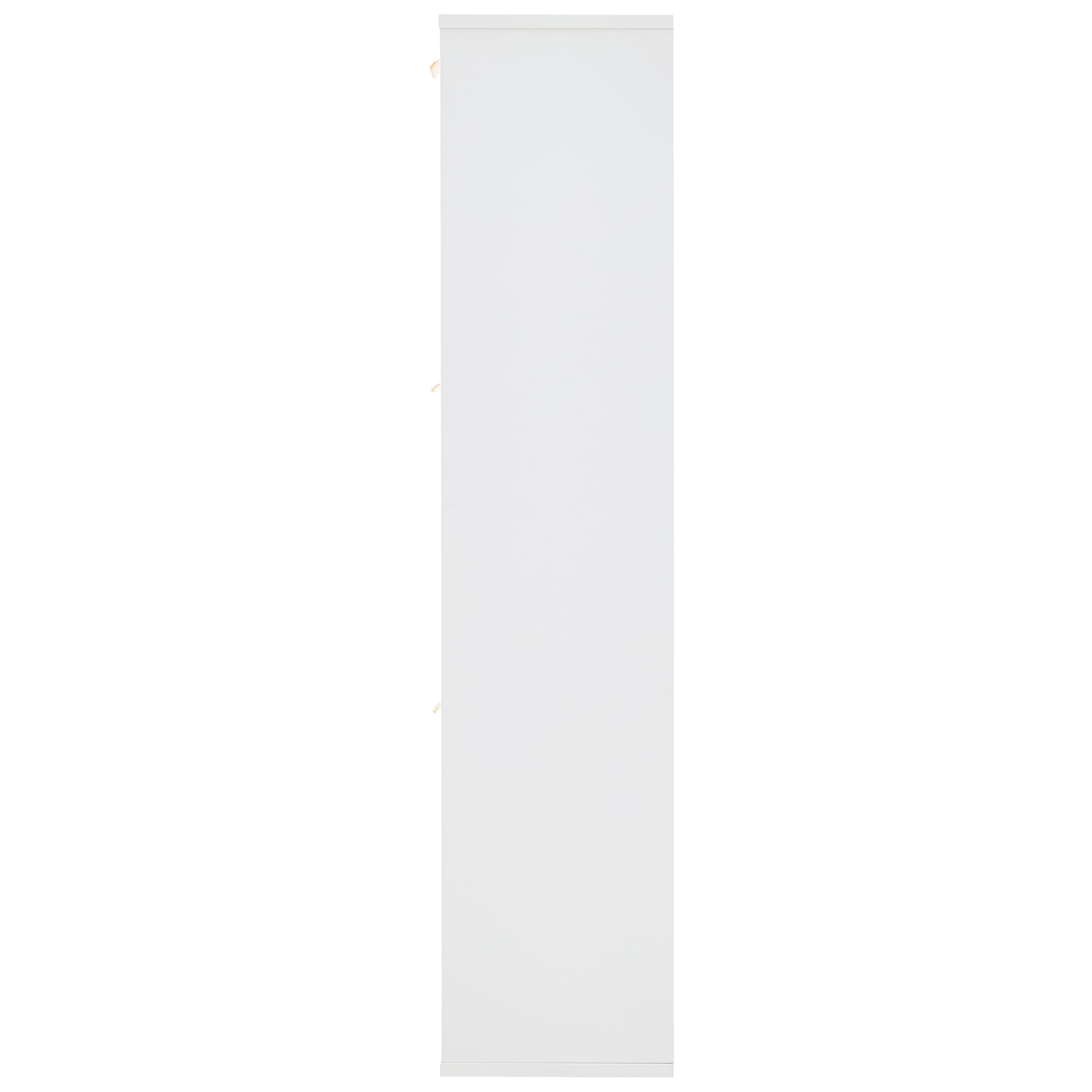 Zapatero moderno con 6 compartimentos, zapatero independiente, estantes abiertos, adecuado para entrada o pasillo, color blanco, dimensiones: 118 x 115 x 25 cm