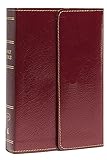 KJV, Reference Bible, Compact, Large Print, Snapflap Leather-Look, Burgundy, Red Letter, Comfort Print: Holy Bible, King James Version