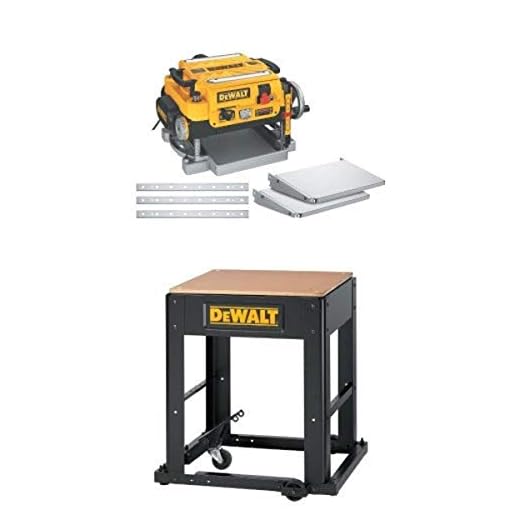 DEWALT DW735X 13" Two-Speed Planer Package with DW7350 Planer Stand with Integrated Mobile Base