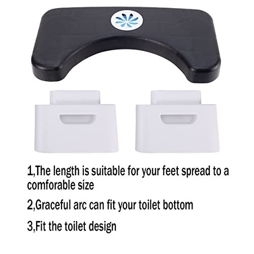 Toilet Stool, Folding Toilet Stool, Squatting Toilet Stool, Bathroom Toilet Stool, Potty Step Stool, Splicable Poop Stool, Step Toilet Stool Bathroom, Bathroom Potty Step Stool(Black) #TOP2