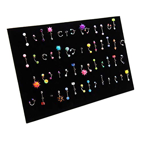 Mooca 68-E (BK)X2 54 Clip Pendant/Body Jewelry Showcase Display Pad thumb #3
