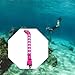Yiju Surface Marker Buoy Inflatable Tube Highly Visible Snorkeling Scuba Marking Location of Divers Surface Marker Signal Tube, Pink, Length 1.2M