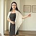 LMVERNA Knit Shawl with Tassels Fashion Scarf Multifunctional Neck Wrap(Beige)
