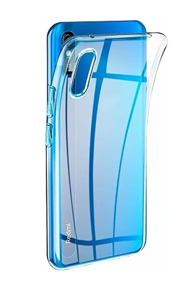 Image of REALCASE Silicone Back Cover Case, Scratch Resistant Protective Crystal Clear Transparent Shock Proof Back Cover Case for Xiaomi Mi Redmi 9A / 9i