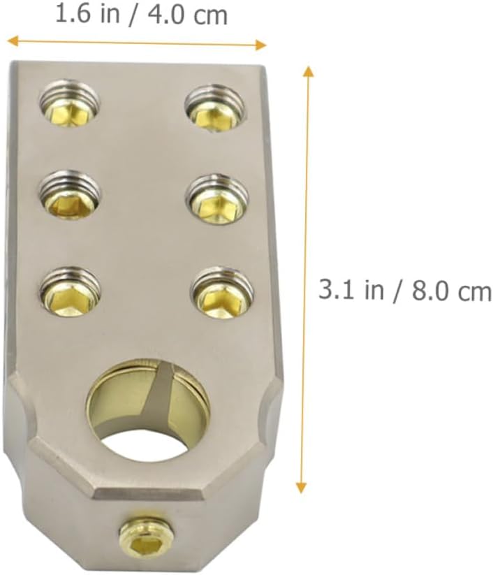 Car Battery Terminal Connector Zinc Alloy Replacement for Tapered Sae Post Corrosion Resistant Automotive Battery Clamp for Positive and Negative - Polarity