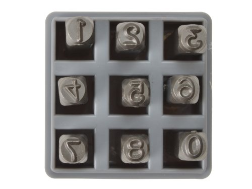 Hanson C H Stamp Set-1/4 Number Clam Shell Standard9Pcs. #TOP2