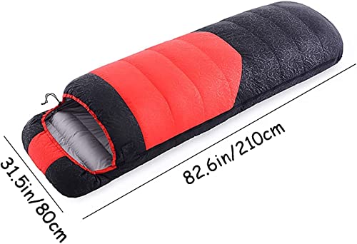 Sac de couchage léger et compact rouge pour randonnée et bivouac