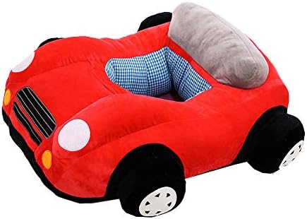 ベビーソファー お座り練習 ふわふわぬいぐるみソファー 椅子 ベビーチェア かっこいい車様式 知育おもちゃ ベビー用座布団 安全 安定感 可愛い 暖かい ソフトチェア ローチェア 赤ちゃん 保護者 コットン レッド Marvel If Ua