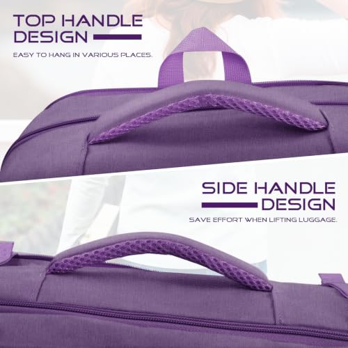 Image of Extra Large Travel Backpack, Expanable Carry on Backpack for Women, TSA 18.4 inch Laptop Bag Flight Approved, Lightweight Waterproof Business Luggage Bag, Travel Gifts for Women, Purple