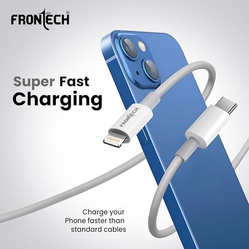 Image of FRONTECH Type-C to Lightning 8-Pin Super Fast Charging & Data Sync Cable | 27W | 1 M TPE Cable | (FT-1051)
