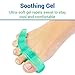 ViveSole Toe Separators for Men & Women Medium (2 Pairs) - Silicone Gel Spreaders - Therapeutic Spa Stretchers for Plantar Fasciitis, Bunions, Overlapping Hammer Toe Spacers - Metatarsal Yoga Cushion