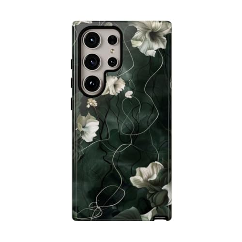 Coque Samsung S24 Ultra florale rigide brillante anti rayures