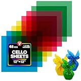 Hygloss Products, Inc Primary Colors 48 Cello Squares 12 x 12