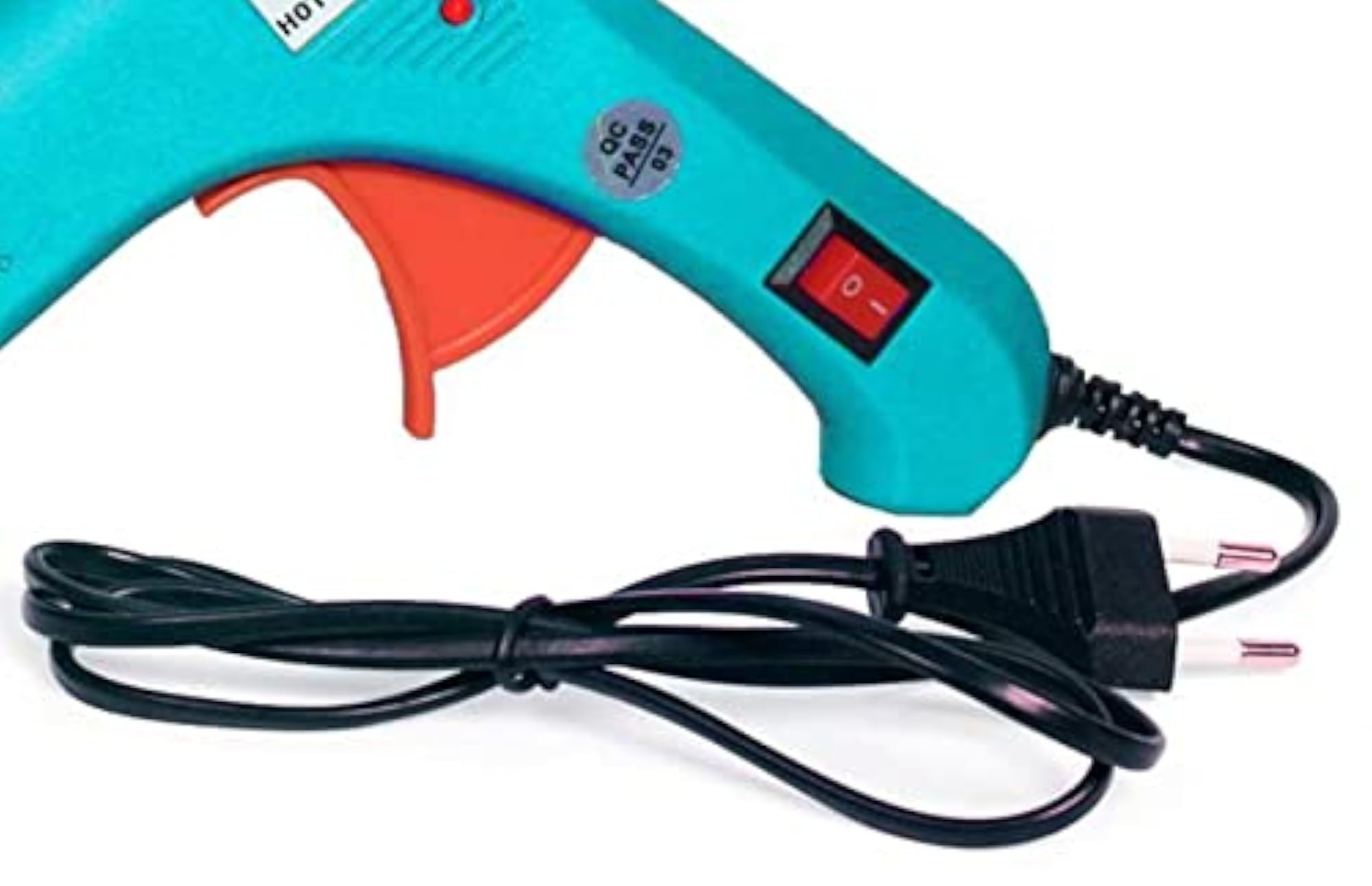 Turquoise Mini 20 Watt Hot Melt Glue Gun with 3 Glue Sticks