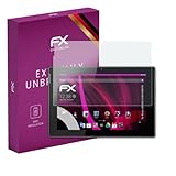 atFoliX Glasfolie kompatibel mit Medion LIFETAB S10366 MD99781 Panzerfolie, 9H Hybrid-Glass FX Schutzpanzer Folie