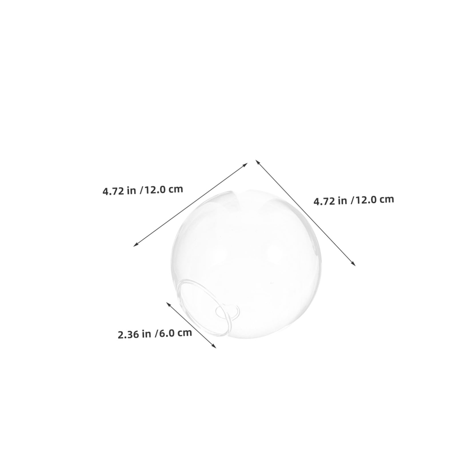 Alipis 4 pièces Lot de Vases Hydroponiques Verre Transparent à Suspendre Mur Support Mural pour Plantes Intérieur Propagation Décoration Élégante pour Maison et Bureau