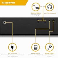 Casio CDP-S110BK Digitalpiano mit 88 gewichteten Tasten, 10 Sounds, schwarz – Ansicht 4
