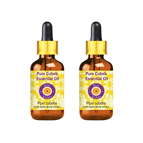 Huile essentielle de Cubèbe pure qualité thérapeutique distillée à la vapeur avec pipette en verre