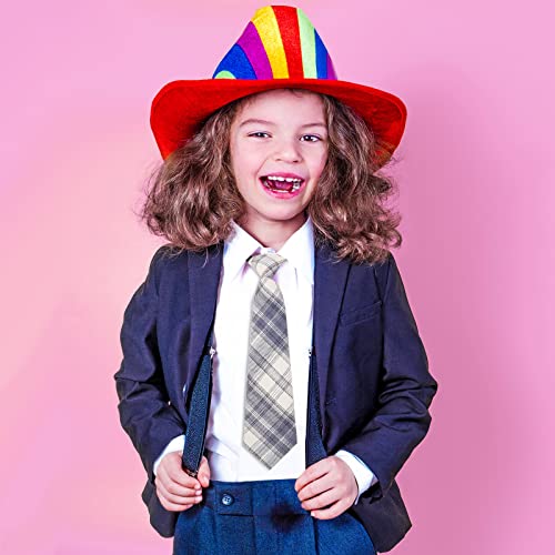 Geyoga 6 Pcs Boy's Necktie Pre Tied Adjustable Ties For Wedding Graduation School Uniforms, Mixed Colors(Classic Style) #TOP4