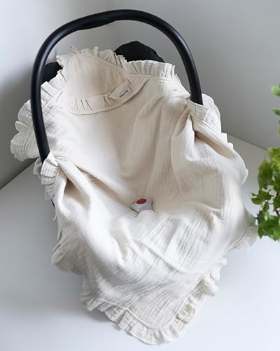 Baby's Only - Kocyk niemowlęcy z kapturem Calm - Warm Linen - 75x75 cm