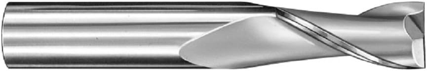 39301 3 2 Flute Square End General Purpose End Mill, Titanium Nitride Coating, 1/64" Cutting Diameter, 1/32" Cutting Length, 1/8" Shank Diameter, 1-1/2" Length