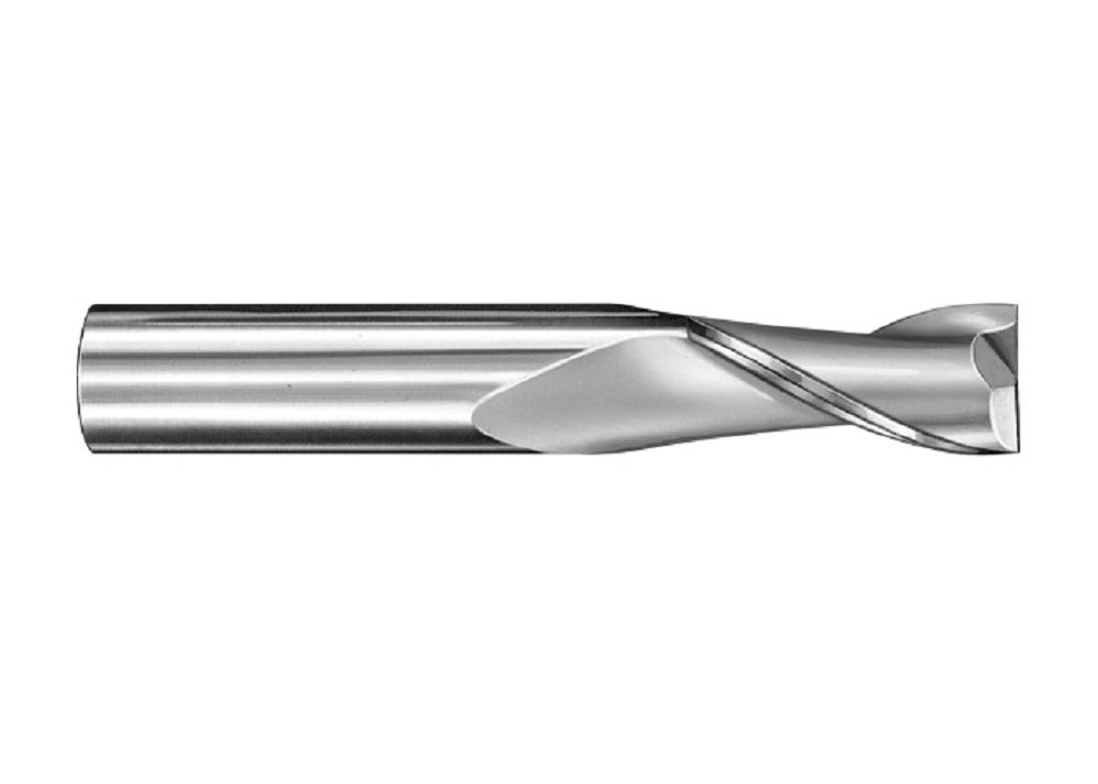 SGS 30331 3 2 Flute Square End General Purpose End Mill, Uncoated, 1/4" Cutting Diameter, 3/4" Cutting Length, 1/4" Shank Diameter, 2-1/2" Length