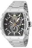 Invicta Racing 49218 Orologio da uomo, impermeabile, analogico, movimento al quarzo, in acciaio inox, quadrante nero, 47 mm